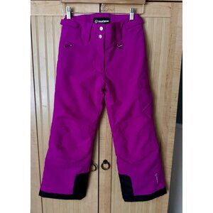 SunIce Ski / Snowboarding SnowPants Youth Sz 10 Bright Fuchsia Fiesta Pink EUC